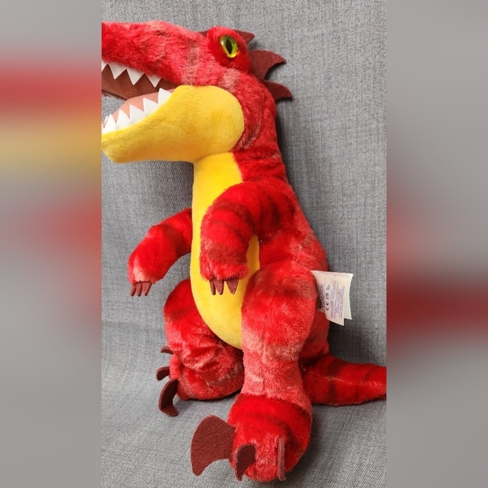 Build-A-Bear Red Raptor Plush. - Picture 3 of 5
